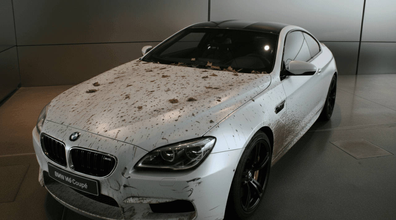 Before professional detailing - dirty car